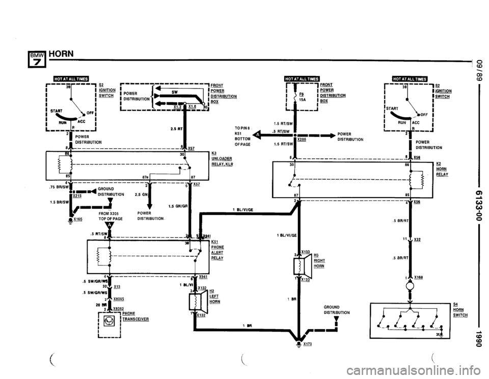 BMW 735il 1990 E32 Electrical Troubleshooting Manual 