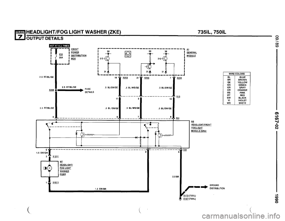 BMW 750il 1990 E32 Electrical Troubleshooting Manual 