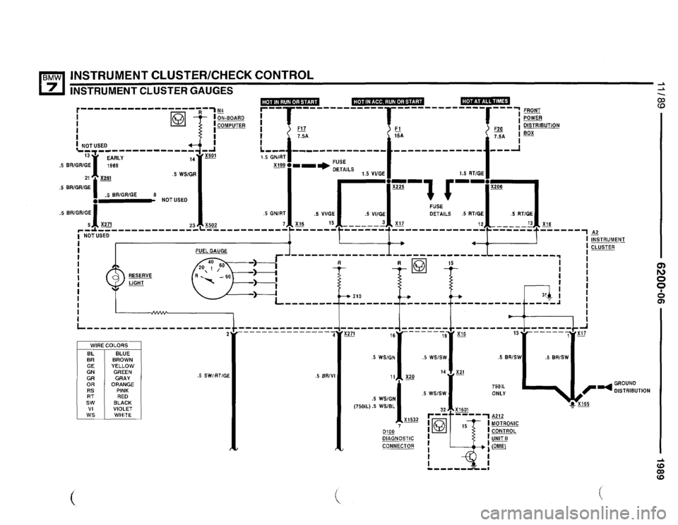 BMW 750il 1990 E32 Electrical Troubleshooting Manual 