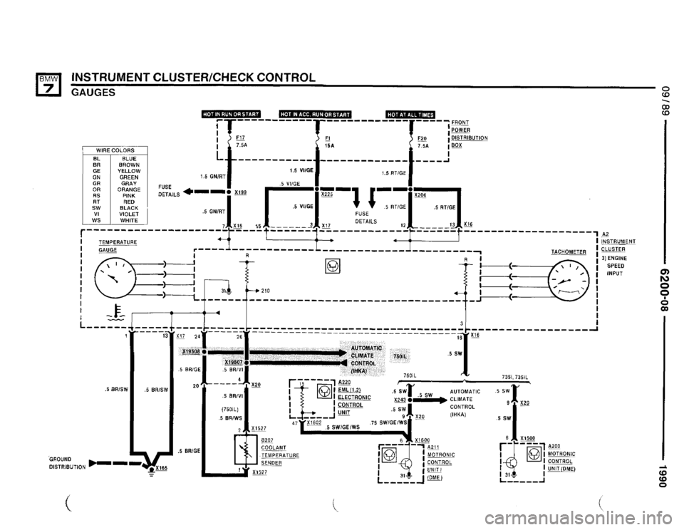 BMW 750il 1990 E32 Electrical Troubleshooting Manual 