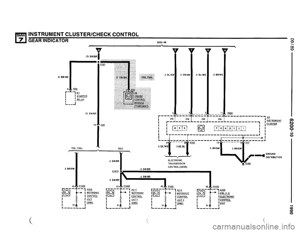 BMW 750il 1990 E32 Electrical Troubleshooting Manual 