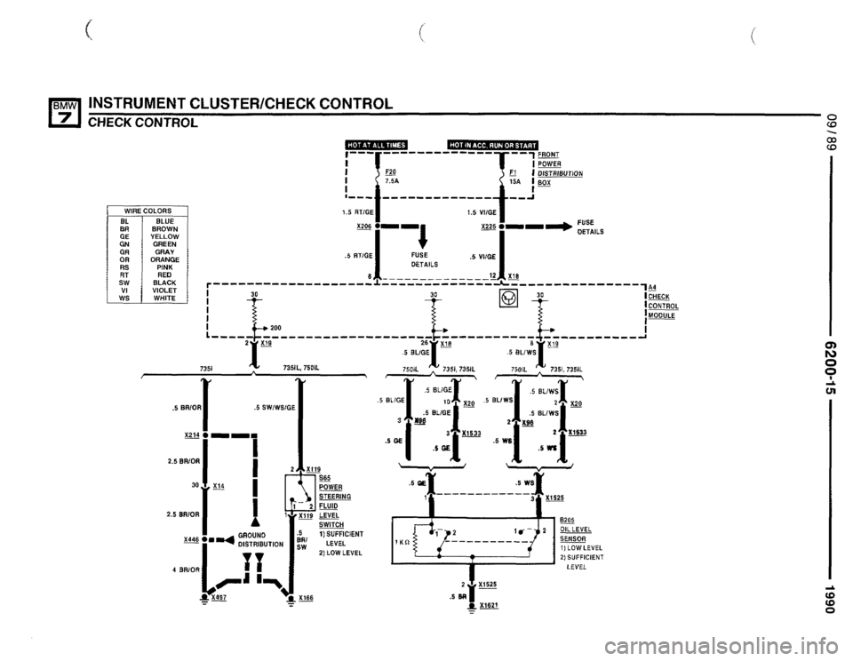 BMW 735il 1990 E32 Electrical Troubleshooting Manual 
