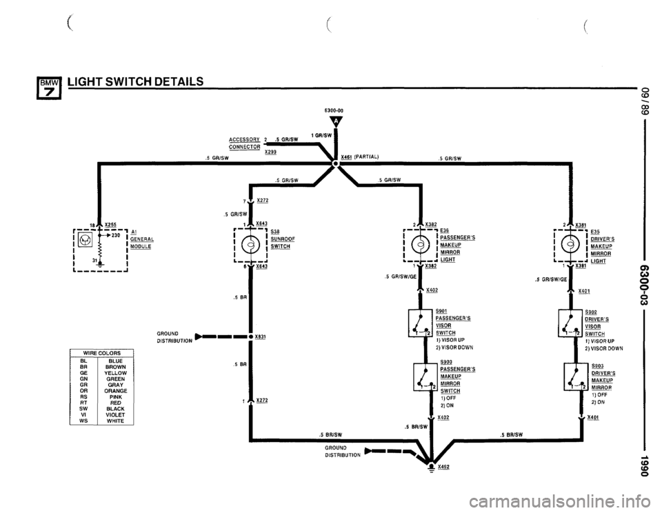 BMW 735il 1990 E32 Electrical Troubleshooting Manual 