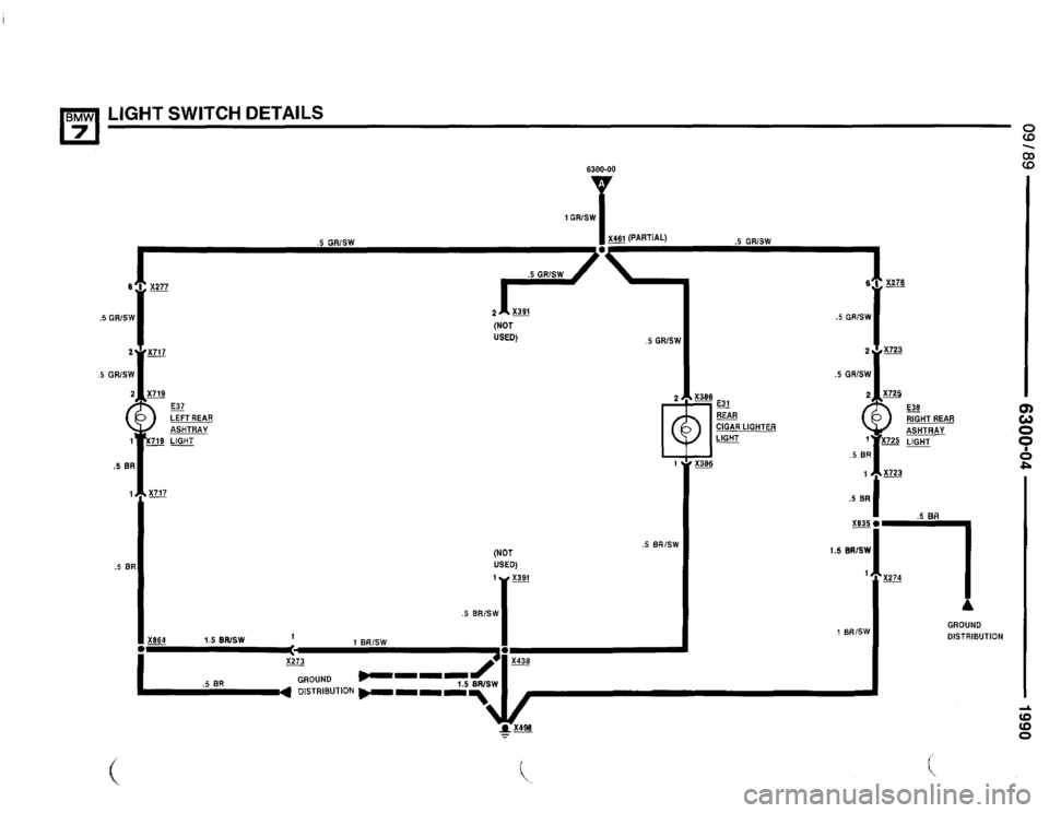 BMW 735il 1990 E32 Electrical Troubleshooting Manual 