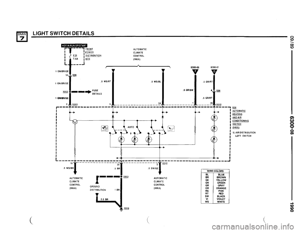 BMW 735il 1990 E32 Electrical Troubleshooting Manual 