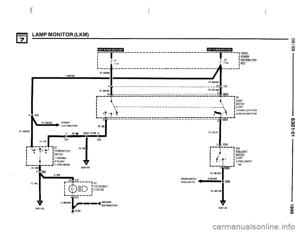 BMW 750il 1990 E32 Electrical Troubleshooting Manual 