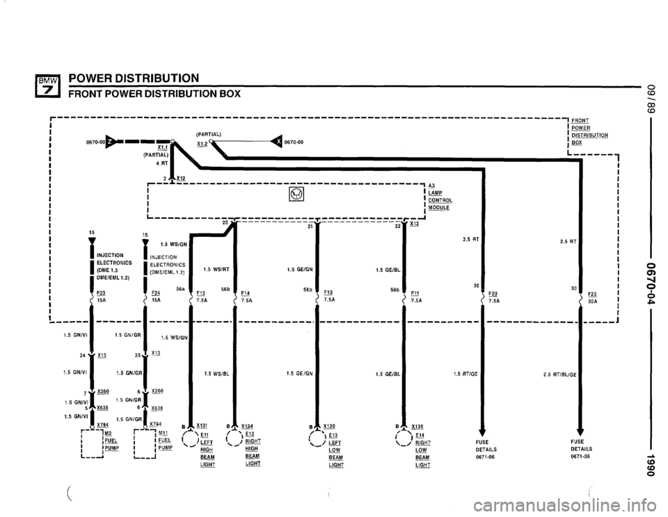 BMW 735il 1990 E32 Electrical Troubleshooting Manual 