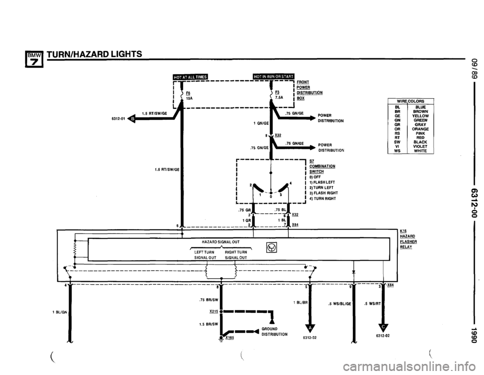 BMW 735il 1990 E32 Electrical Troubleshooting Manual 