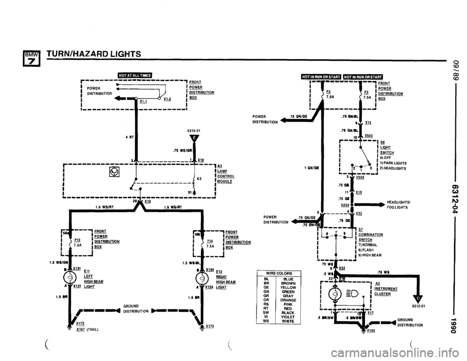 BMW 735il 1990 E32 Electrical Troubleshooting Manual 