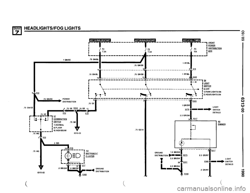 BMW 735il 1990 E32 Electrical Troubleshooting Manual 