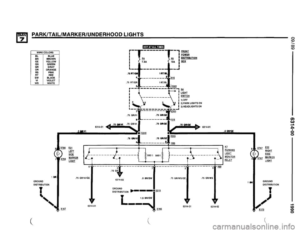 BMW 750il 1990 E32 Electrical Troubleshooting Manual 