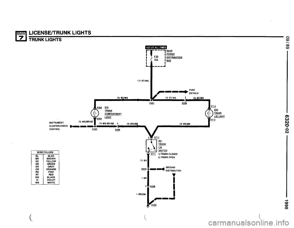 BMW 735il 1990 E32 Electrical Troubleshooting Manual 