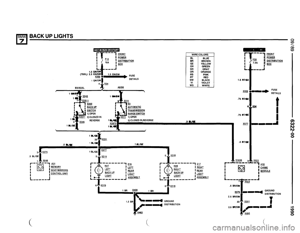 BMW 735il 1990 E32 Electrical Troubleshooting Manual 