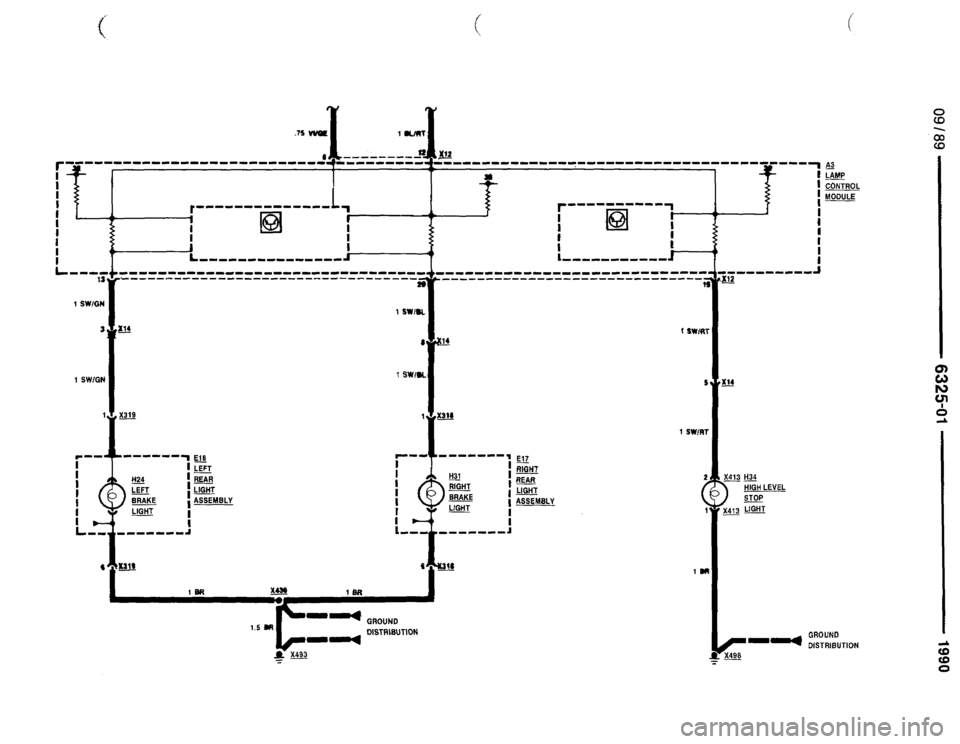 BMW 735il 1990 E32 Electrical Troubleshooting Manual 