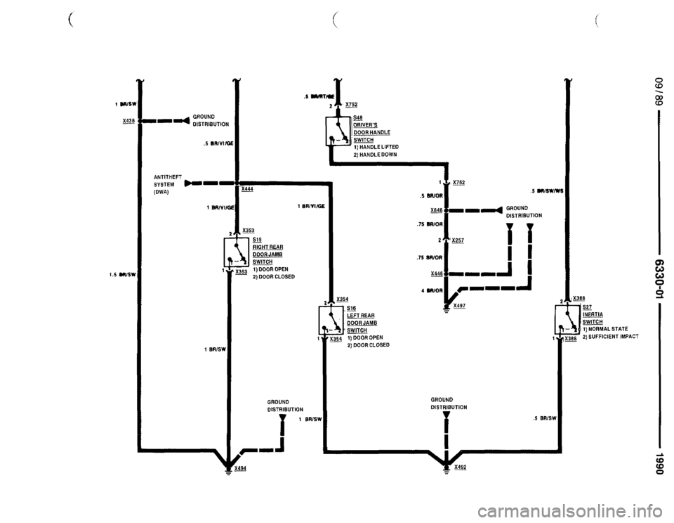 BMW 735il 1990 E32 Electrical Troubleshooting Manual 