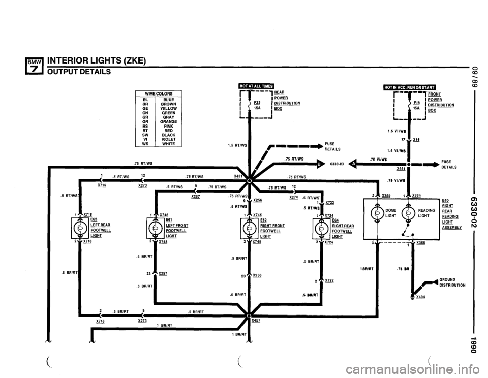 BMW 735il 1990 E32 Electrical Troubleshooting Manual 
