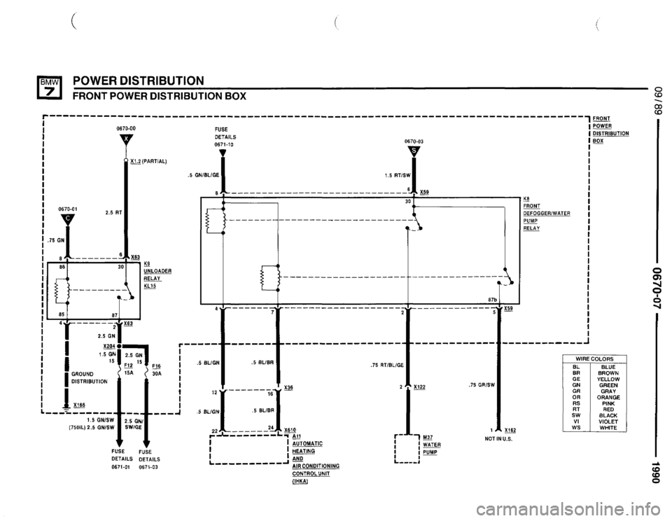 BMW 735il 1990 E32 Electrical Troubleshooting Manual 