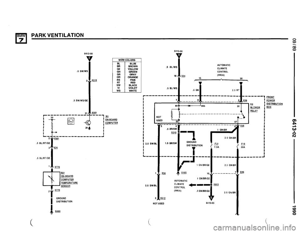 BMW 735il 1990 E32 Electrical Troubleshooting Manual 