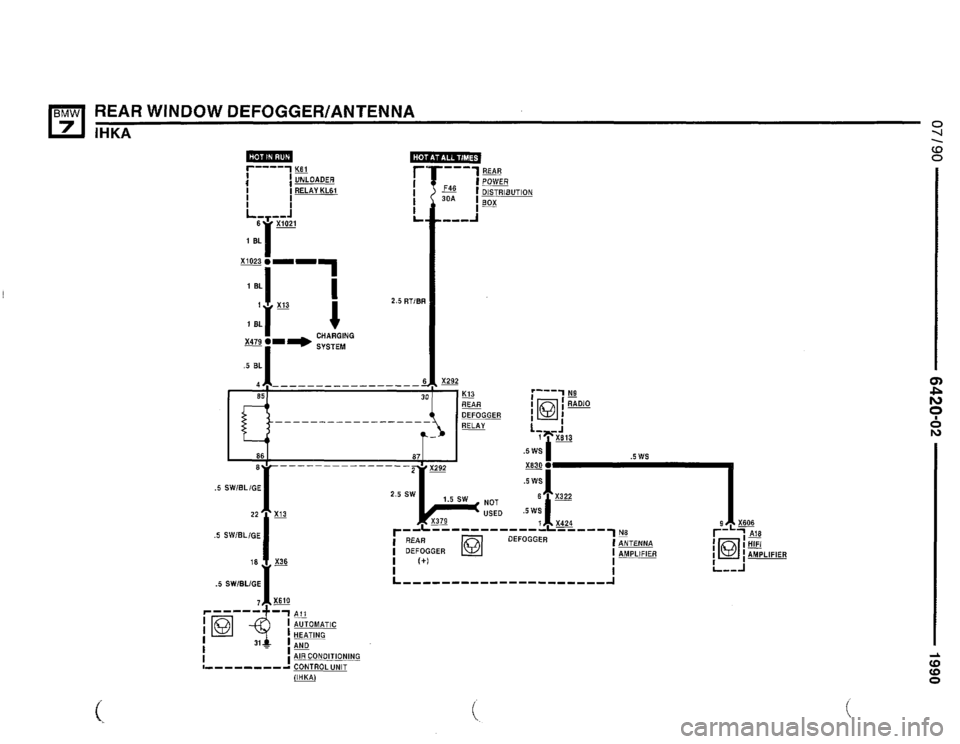 BMW 735il 1990 E32 Electrical Troubleshooting Manual 