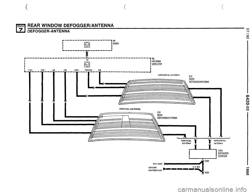 BMW 735il 1990 E32 Electrical Troubleshooting Manual 