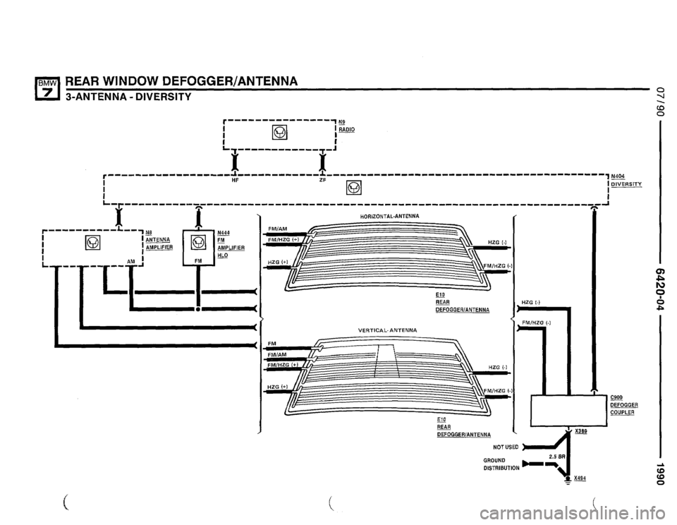 BMW 735il 1990 E32 Electrical Troubleshooting Manual 