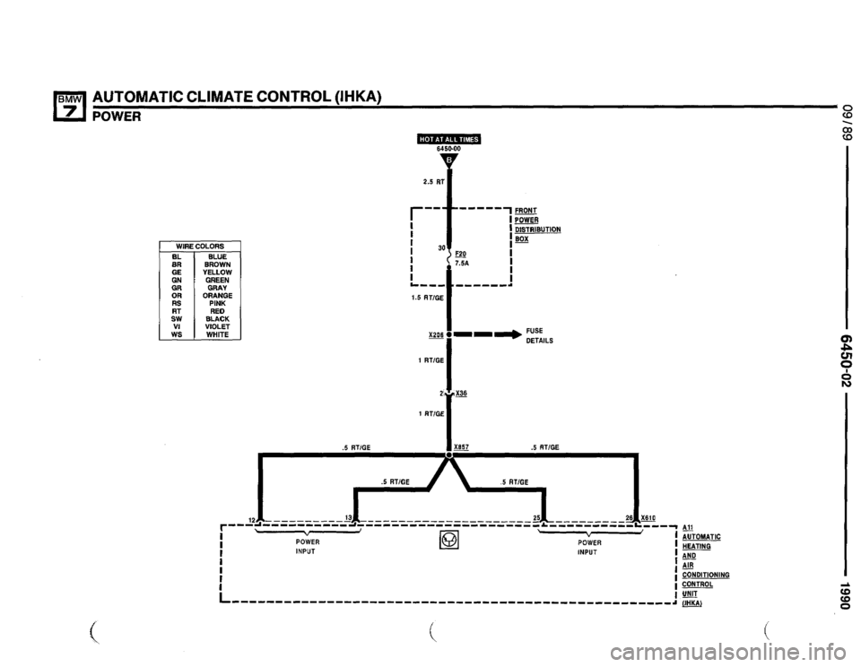 BMW 735il 1990 E32 Electrical Troubleshooting Manual 