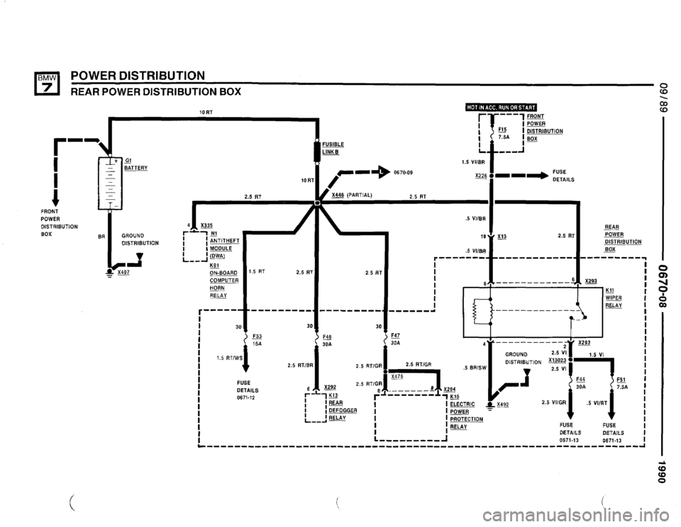 BMW 735il 1990 E32 Electrical Troubleshooting Manual 