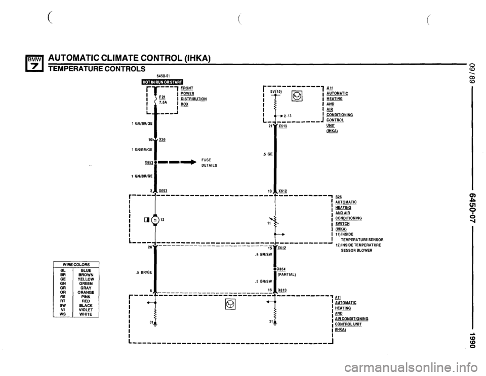 BMW 735il 1990 E32 Electrical Troubleshooting Manual 