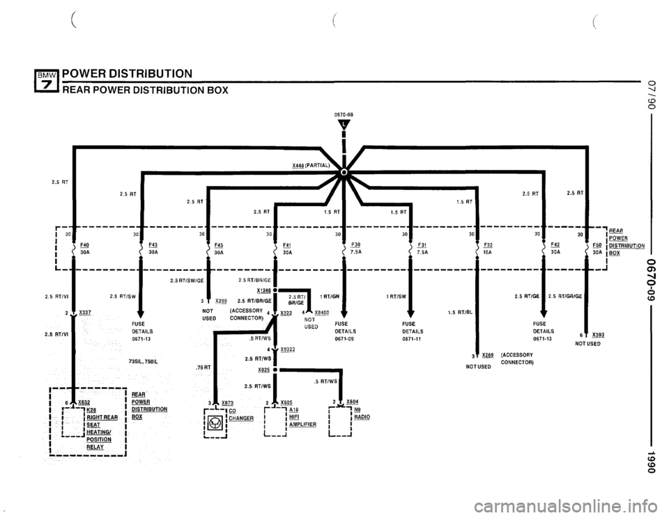 BMW 750il 1990 E32 Electrical Troubleshooting Manual 