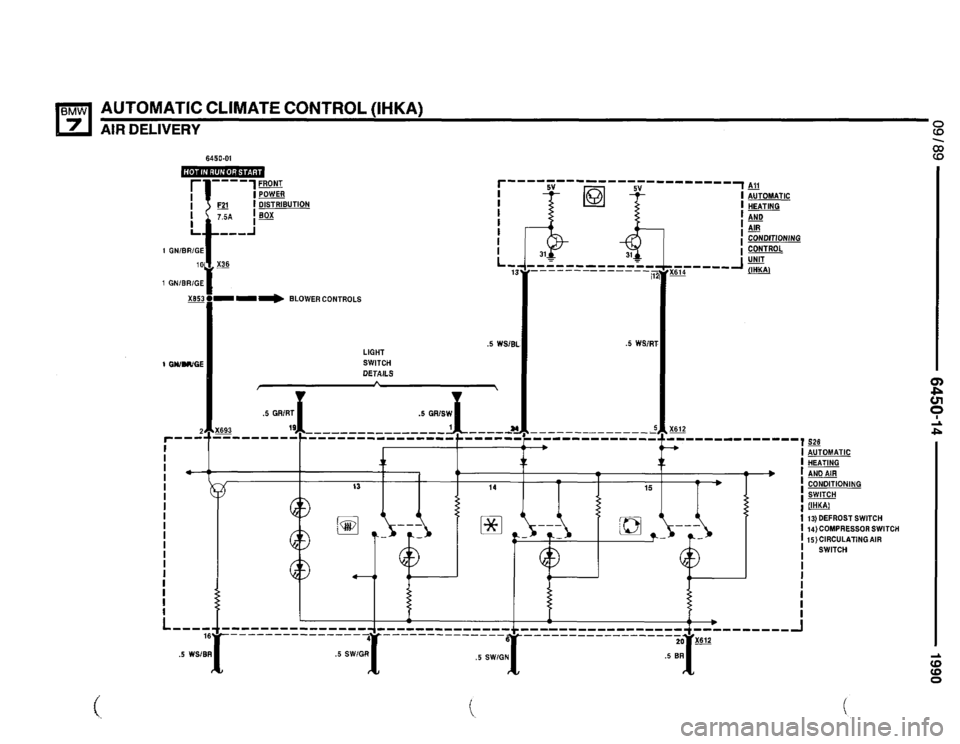 BMW 750il 1990 E32 Electrical Troubleshooting Manual 