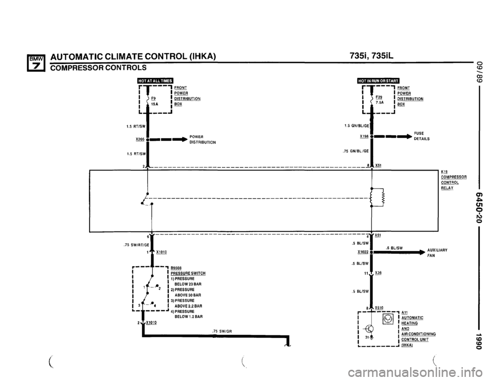 BMW 750il 1990 E32 Electrical Troubleshooting Manual 