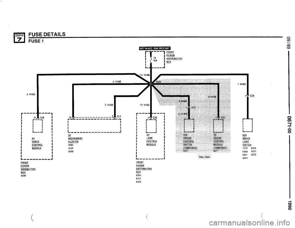 BMW 750il 1990 E32 Electrical Troubleshooting Manual 