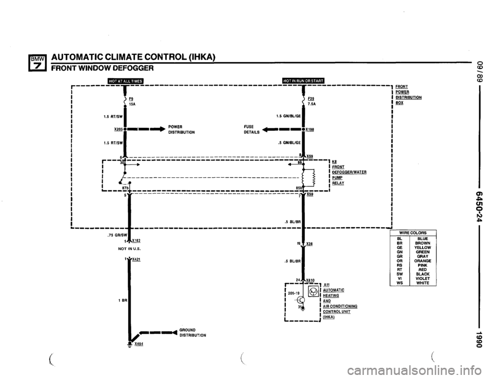 BMW 735il 1990 E32 Electrical Troubleshooting Manual 