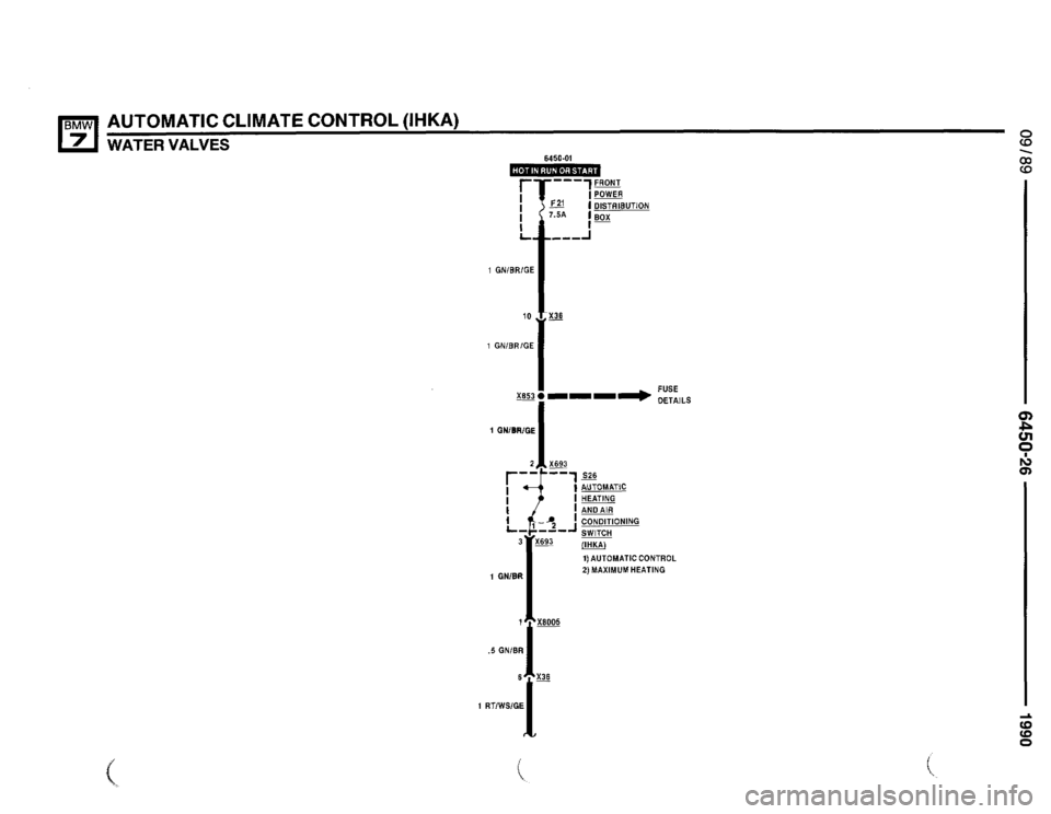 BMW 735il 1990 E32 Electrical Troubleshooting Manual 