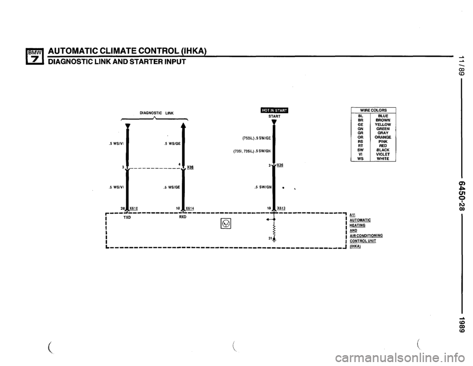 BMW 735il 1990 E32 Electrical Troubleshooting Manual 