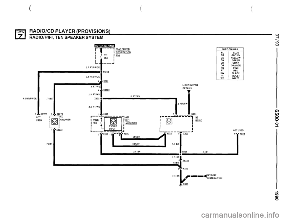 BMW 735il 1990 E32 Electrical Troubleshooting Manual 