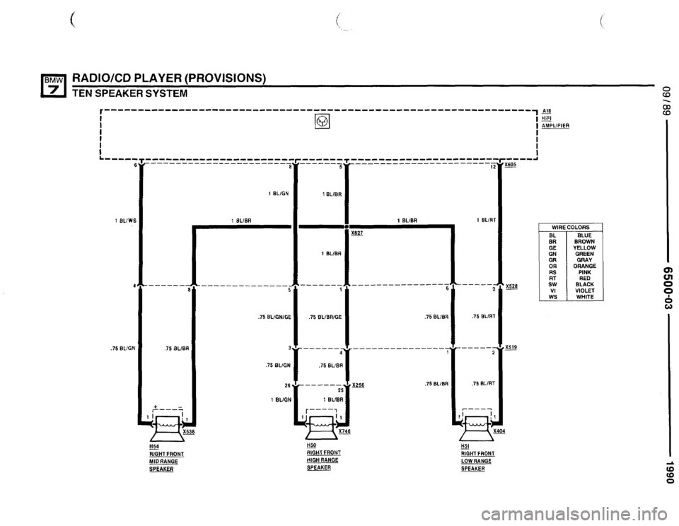 BMW 735il 1990 E32 Electrical Troubleshooting Manual 
