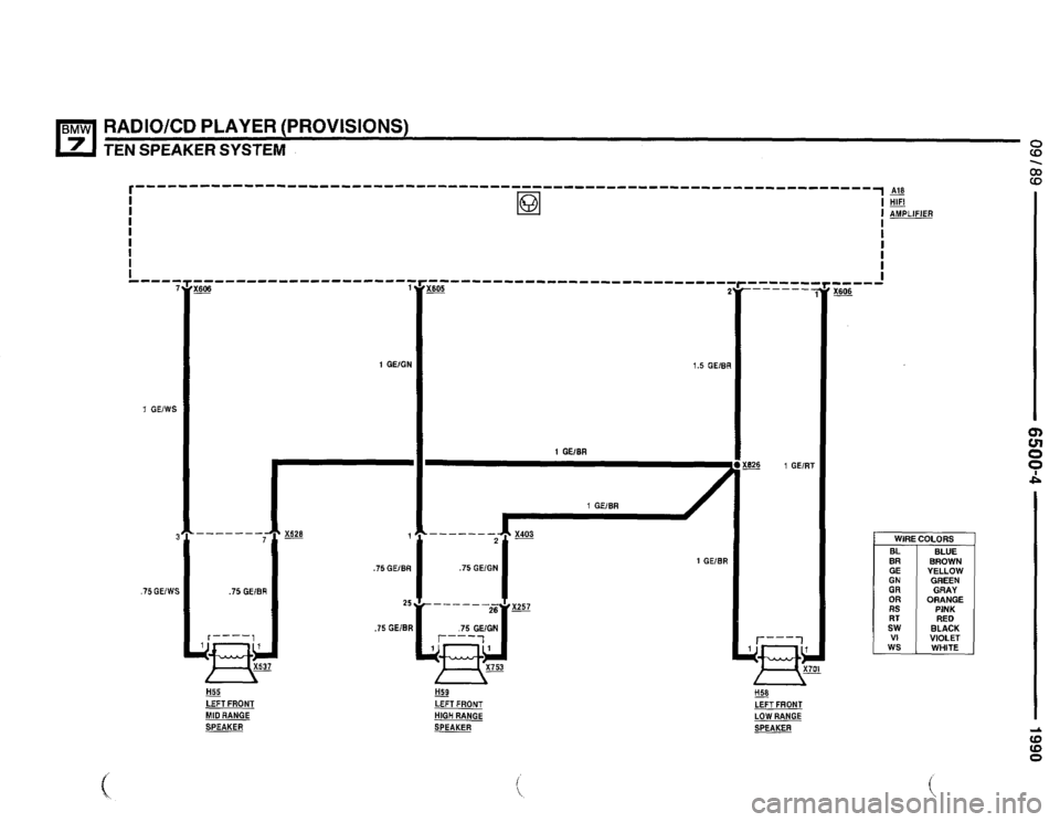 BMW 735il 1990 E32 Electrical Troubleshooting Manual 