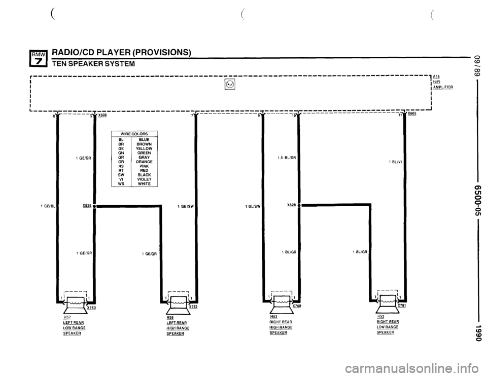 BMW 735il 1990 E32 Electrical Troubleshooting Manual 