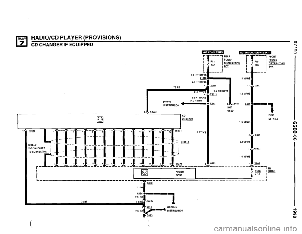 BMW 735il 1990 E32 Electrical Troubleshooting Manual 