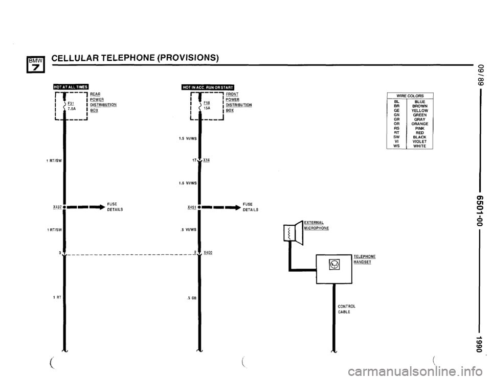 BMW 735il 1990 E32 Electrical Troubleshooting Manual 