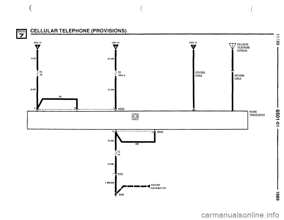 BMW 735il 1990 E32 Electrical Troubleshooting Manual 