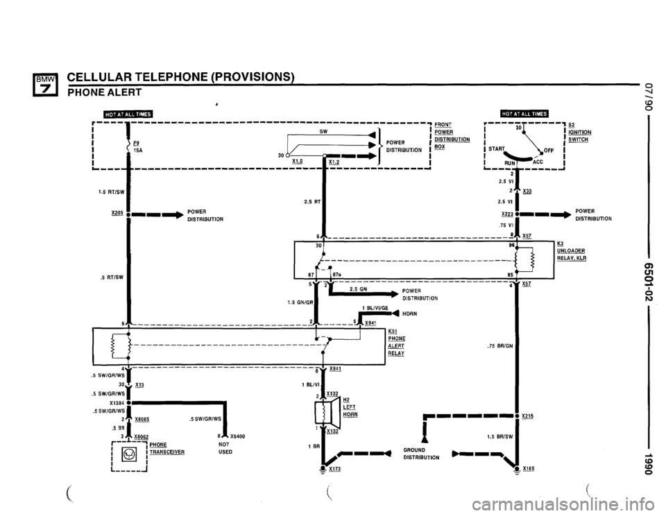 BMW 735il 1990 E32 Electrical Troubleshooting Manual 