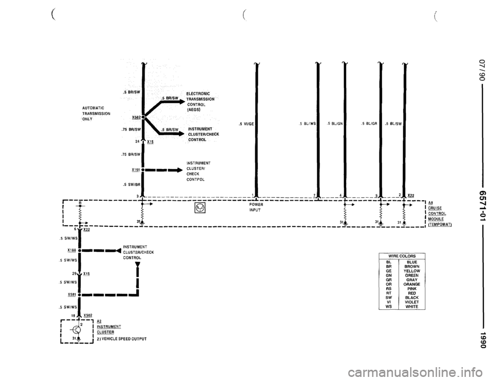 BMW 735il 1990 E32 Electrical Troubleshooting Manual 