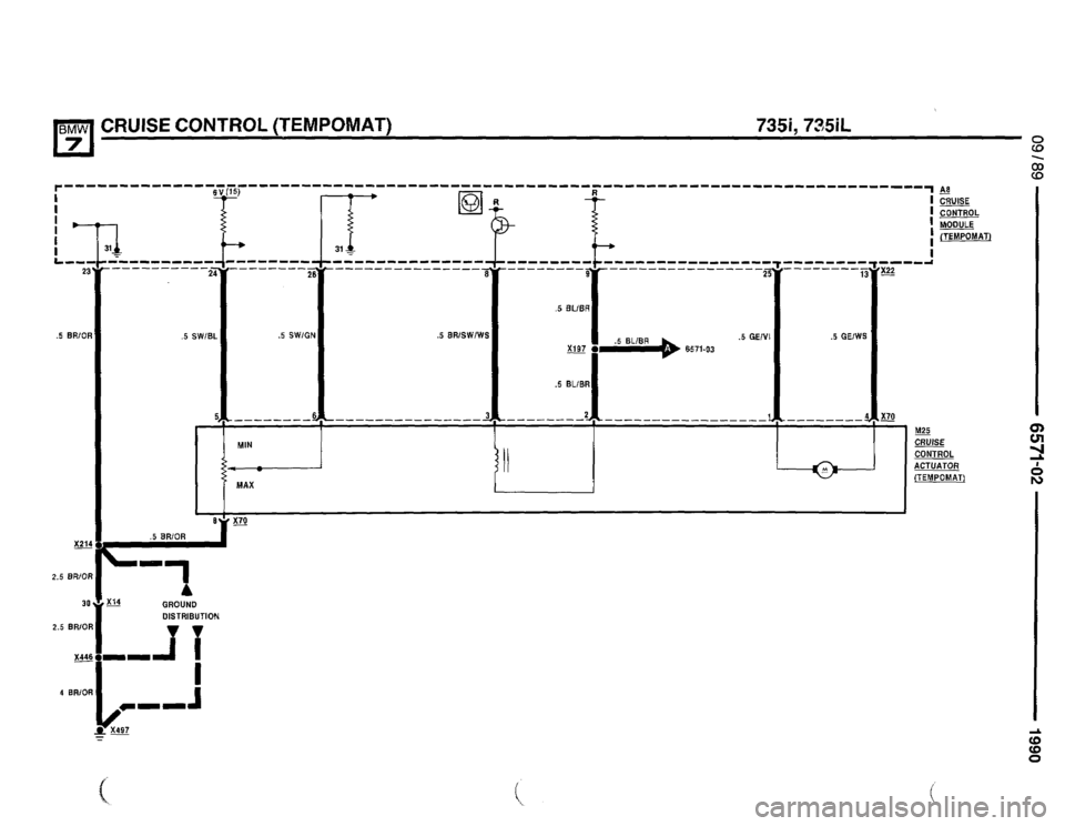 BMW 750il 1990 E32 Electrical Troubleshooting Manual 