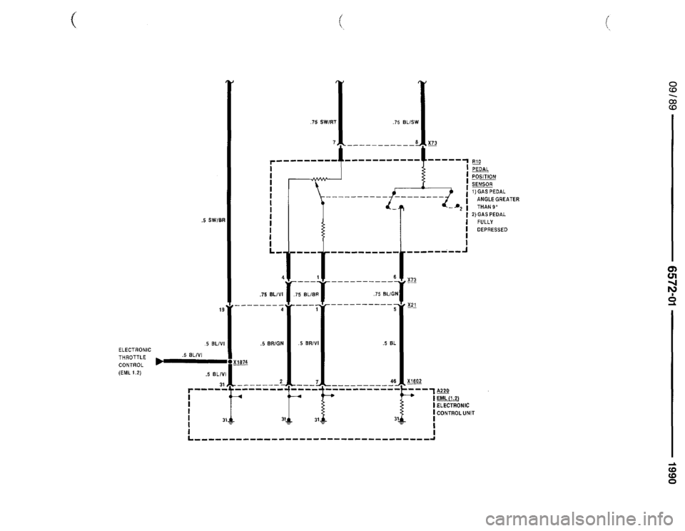 BMW 750il 1990 E32 Electrical Troubleshooting Manual 
