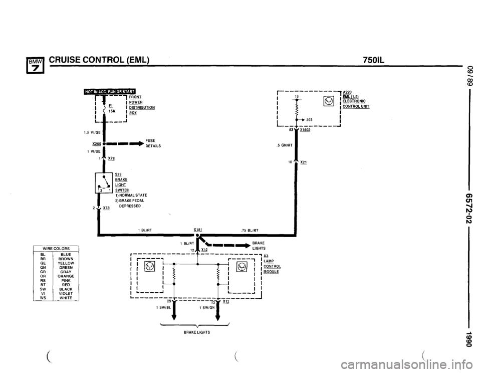 BMW 750il 1990 E32 Electrical Troubleshooting Manual 