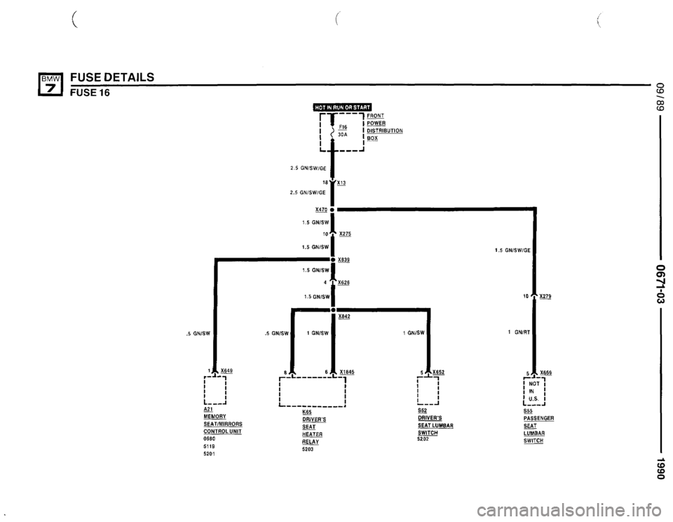 BMW 750il 1990 E32 Electrical Troubleshooting Manual 