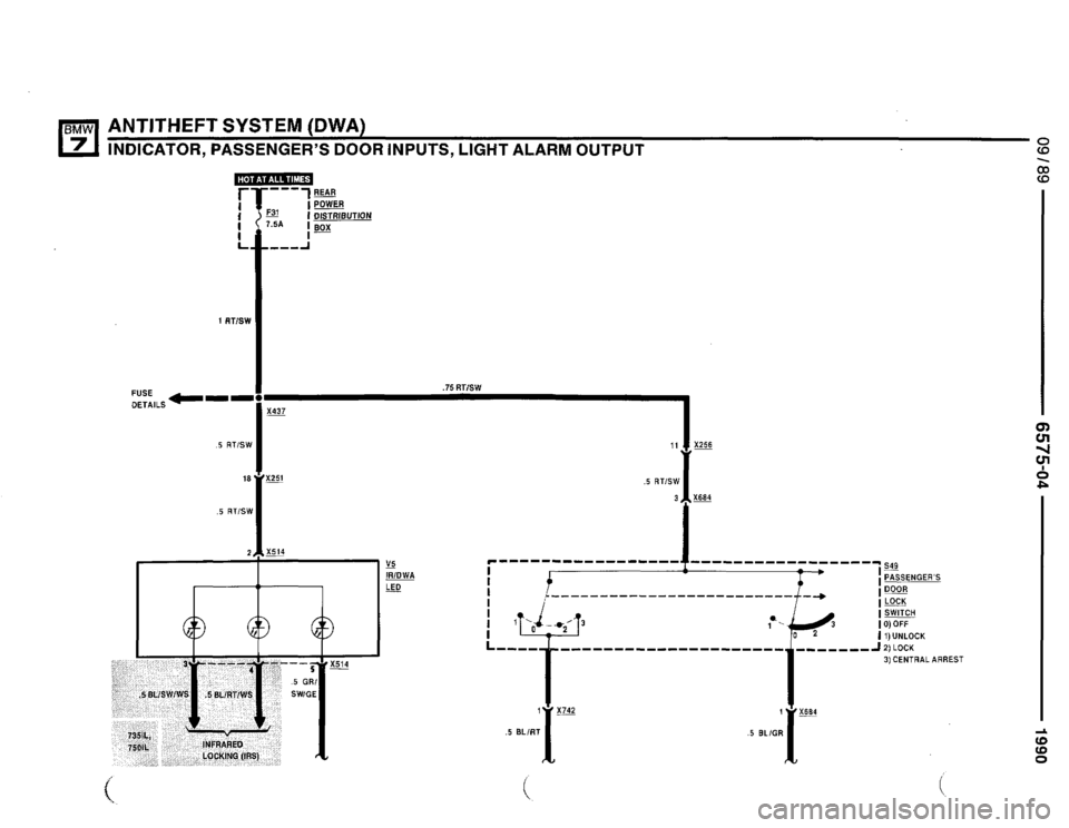 BMW 735il 1990 E32 Electrical Troubleshooting Manual 