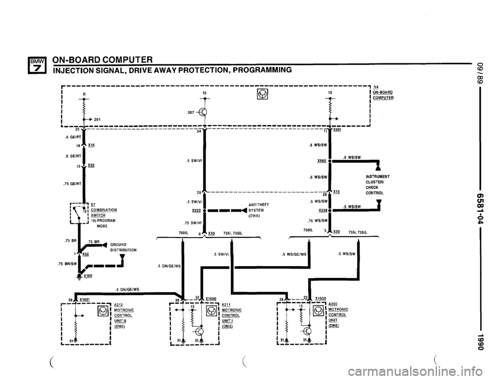 BMW 735il 1990 E32 Electrical Troubleshooting Manual 